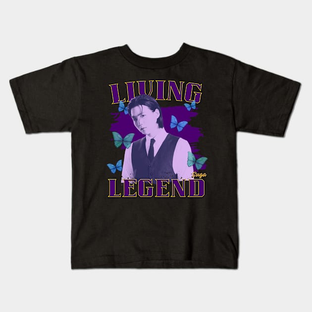 Living Legend Suga BTS Kids T-Shirt by wennstore